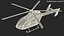 3D light twin utility helicopter