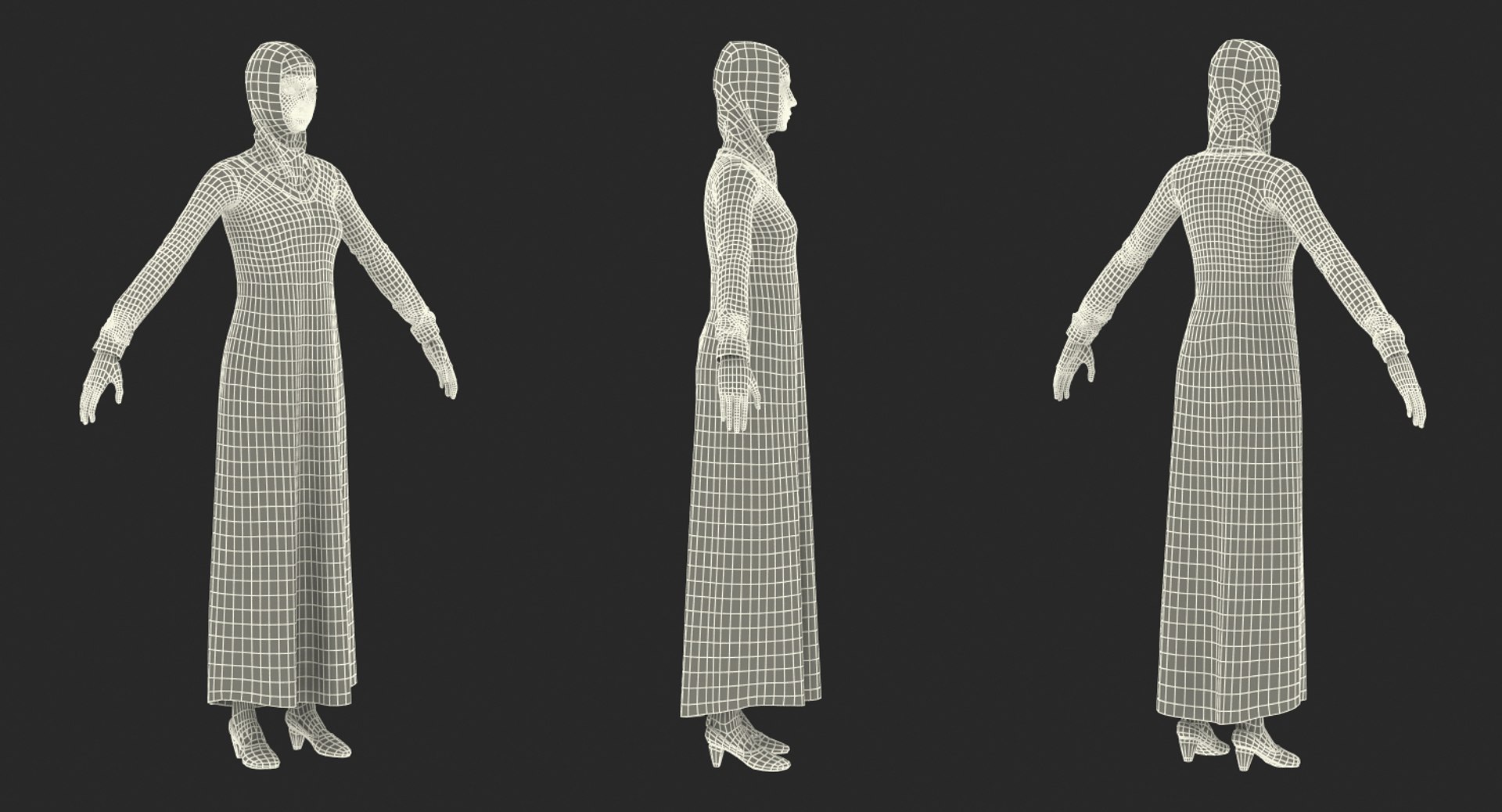 3D Arab Young Women Rigged - TurboSquid 1204145