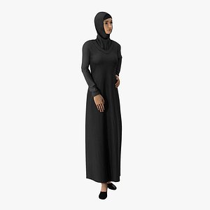 Arab Young Woman Rigged 3D Model