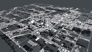 Cityscape Las Vegas Nevada USA 3D