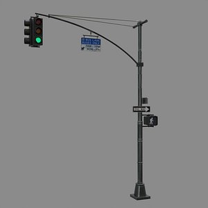 LowPoly Traffic light