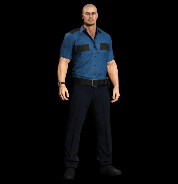 Guard Prison Police 3D model