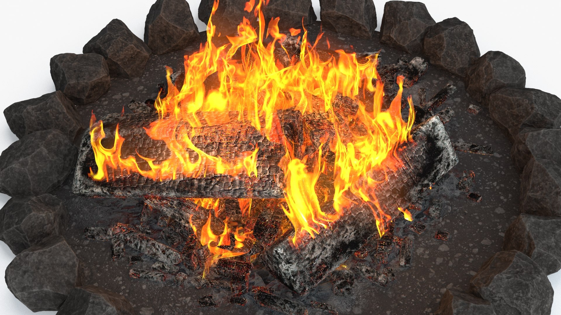 3D Bonfire - TurboSquid 2044170