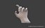Low Poly Rigged Man Hand