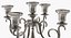 5 candelabri in argento