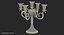 5 candelabri in argento