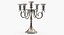 5 candelabri in argento