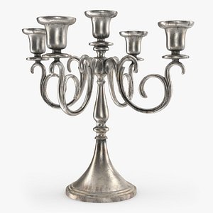 5 Branch Silver Candlestick