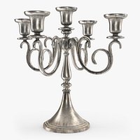 5 Branch Silver Candlestick