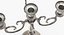 5 candelabri in argento