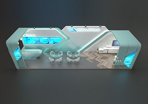 EXHIBITION STAND BPD3Ds max 2018 3D model