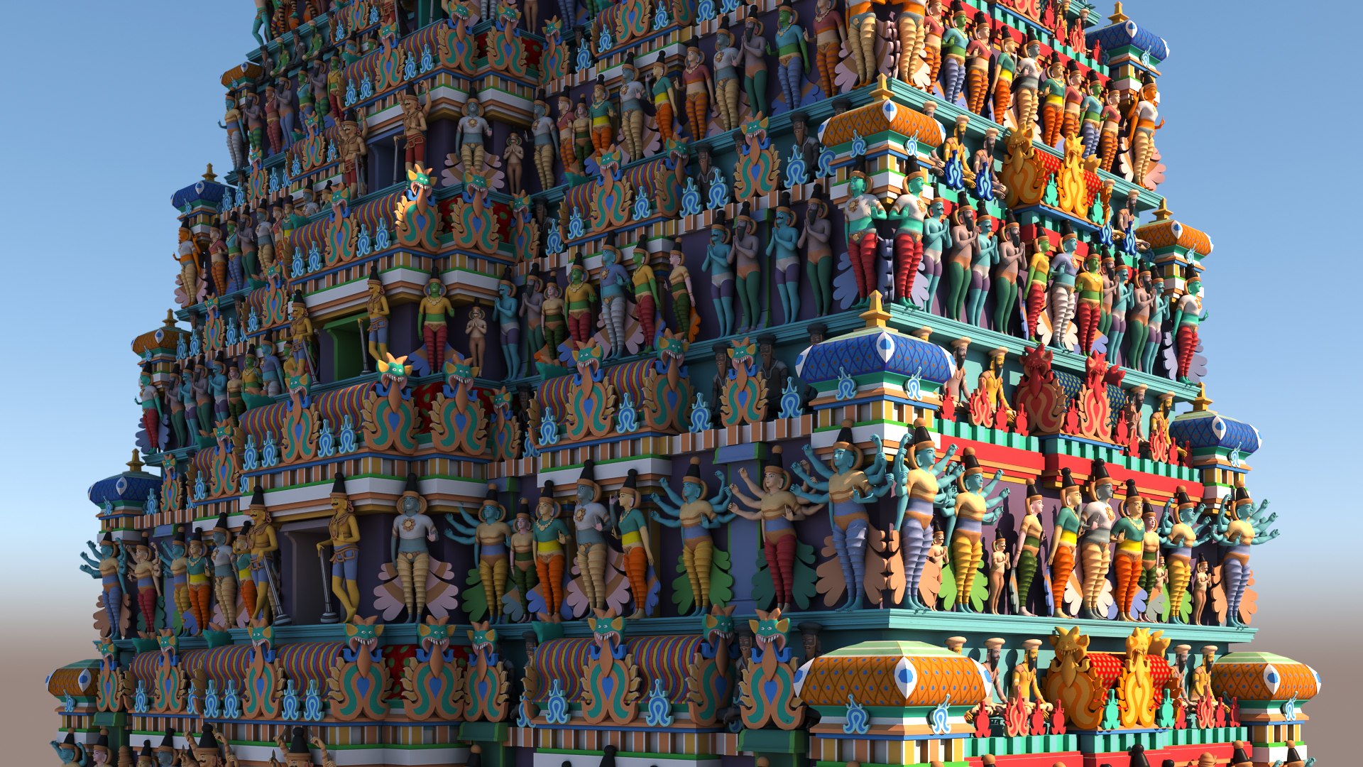 Hindu Temple 3D Model - TurboSquid 1757356