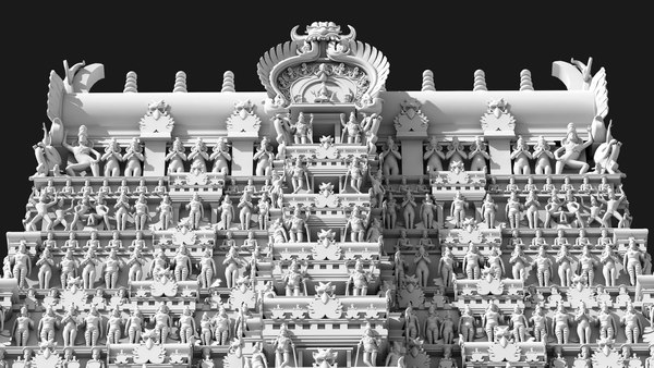 Hindu Temple 3D Model - TurboSquid 1757356