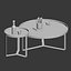 Aula Coffee Table & Side Table Black and Gray