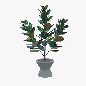 3D Interior Plant in Vase