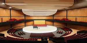 3D concert hall vr scene model