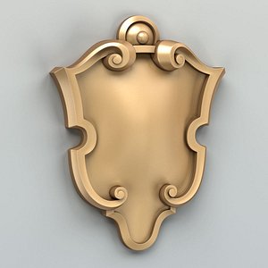 3D decorative cartouche