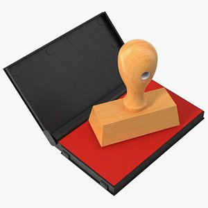 Stamp with Wood Handle and Inkpad Certified