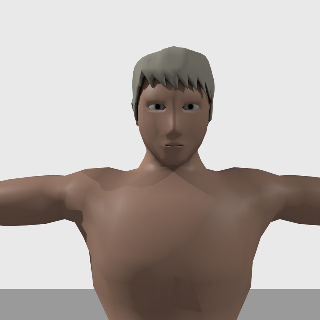 3d Model Of Man Body