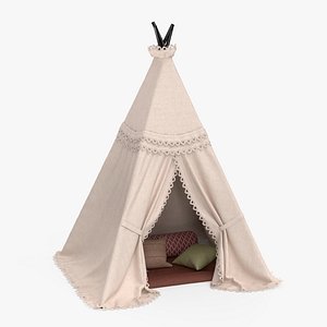 3D model camping tent