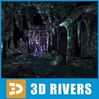 Underwater cave (low poly) by 3DRivers