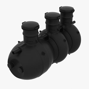 plastic septic tank 3d model
