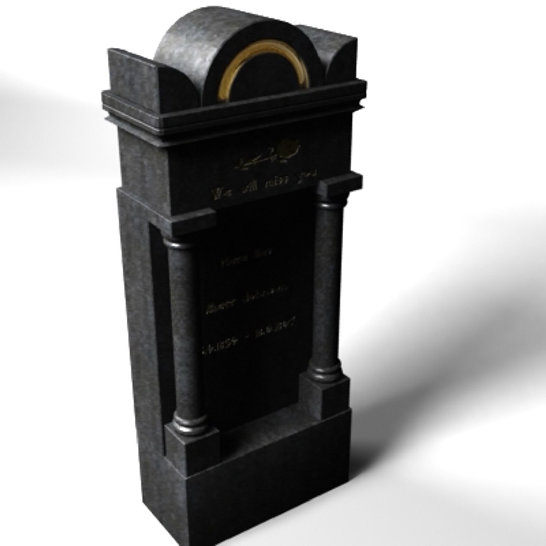 3d Gravestone Stone Model