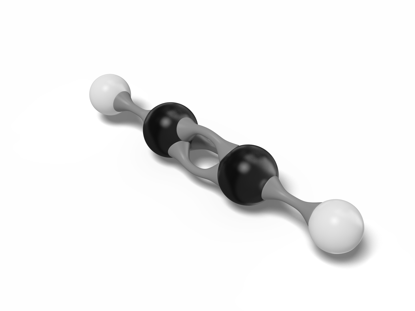 Acetylene Molecule C2h2 Modeled 3D - TurboSquid 1538066