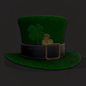 St Patrick Lucky Hat 3D model