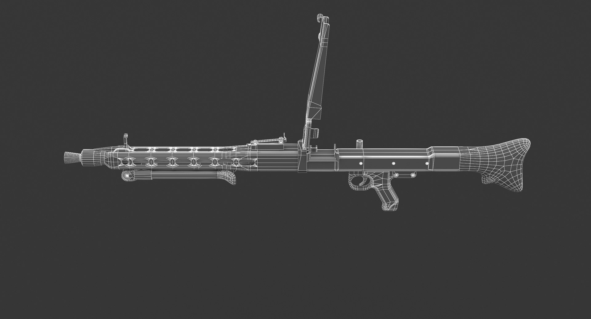 Rheinmetall Mg 3 Machine Gun Model - TurboSquid 1383555