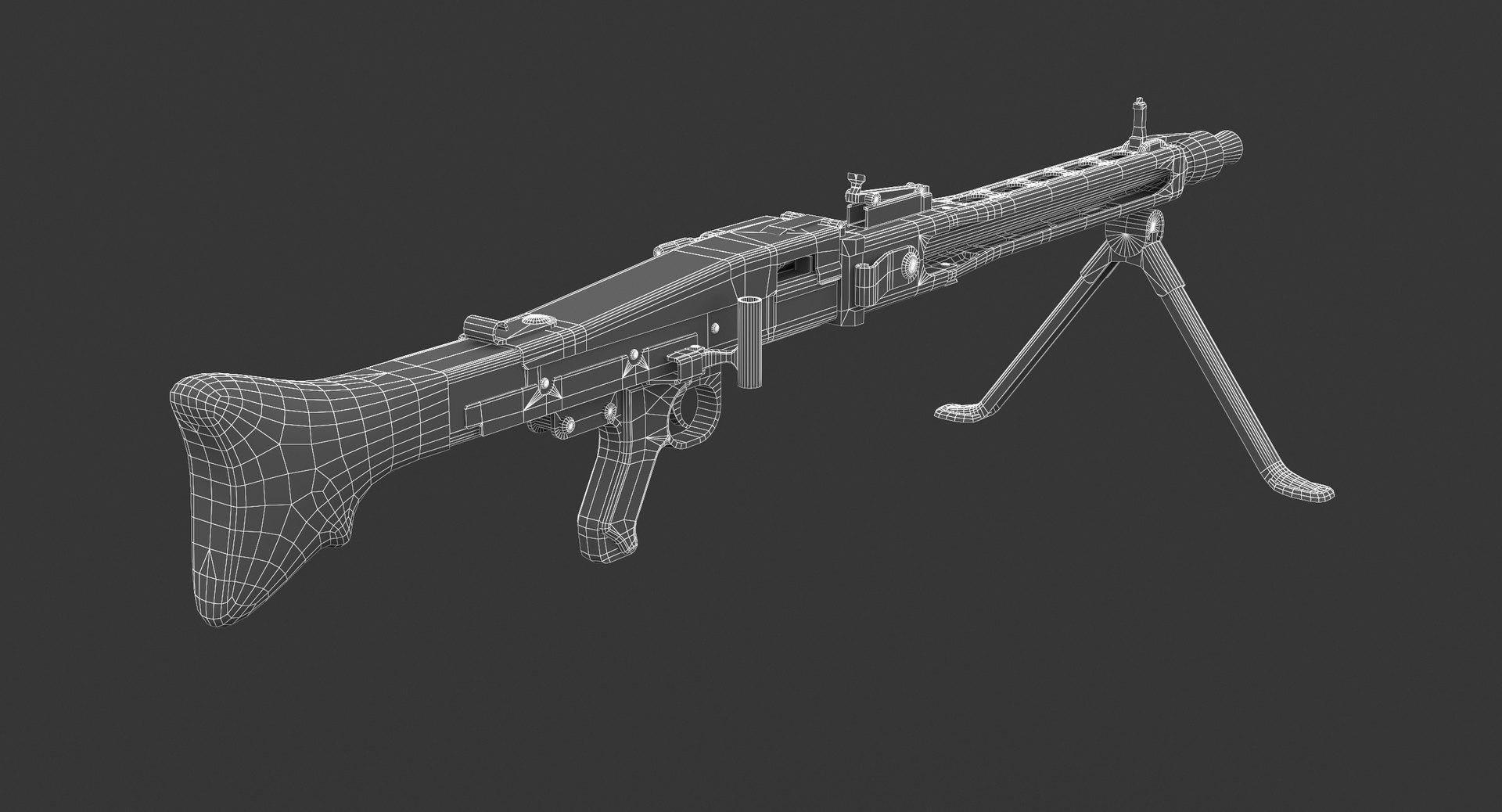 Rheinmetall Mg 3 Machine Gun Model - TurboSquid 1383555