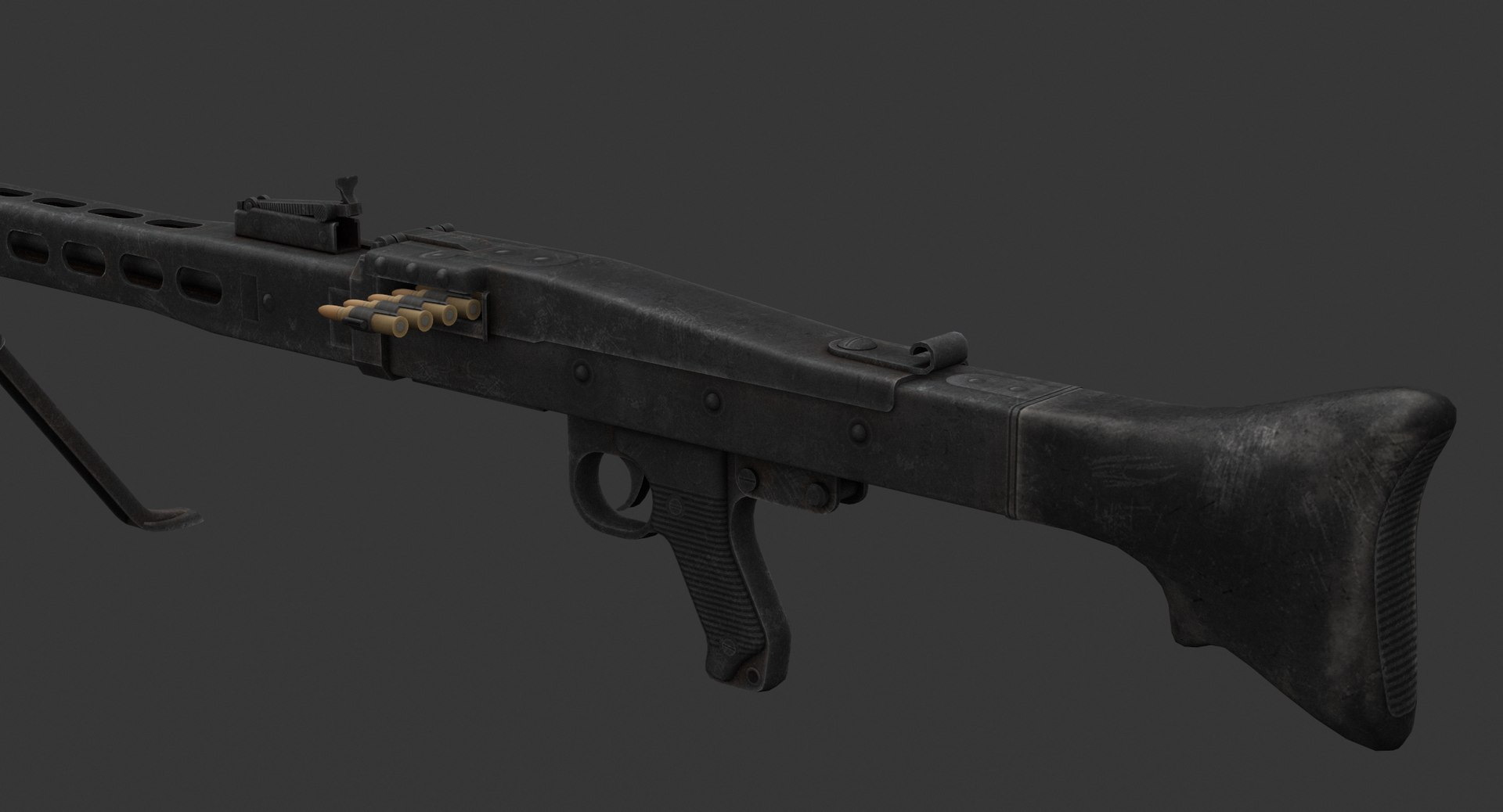 Rheinmetall Mg 3 Machine Gun Model - TurboSquid 1383555