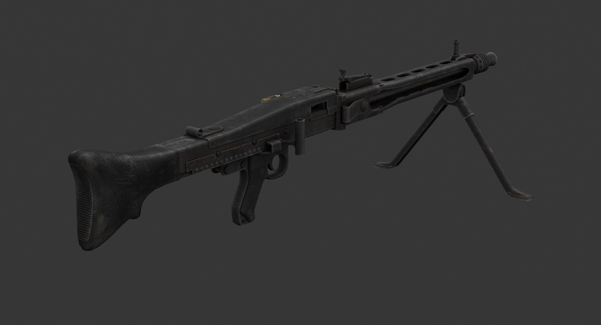 Rheinmetall Mg 3 Machine Gun Model - TurboSquid 1383555