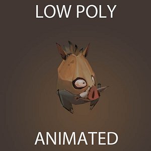 mini wild boar 3d max