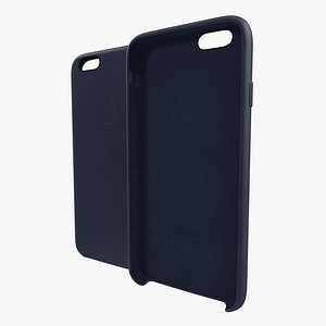 iPhone 6 Leather Case Blue 3D Model