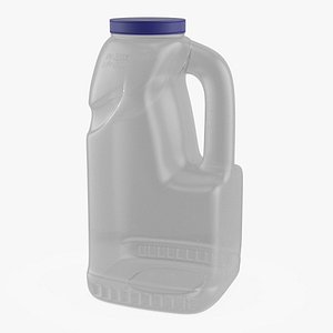3D Empty Gallon Plastic Bottle with Handle