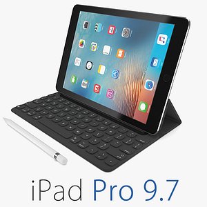 Apple iPad Pro 9.7 Inch + Smart Keyboard + Pencil