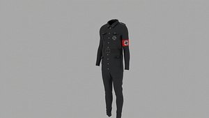 German Military Uniform WW2  SS 3D model