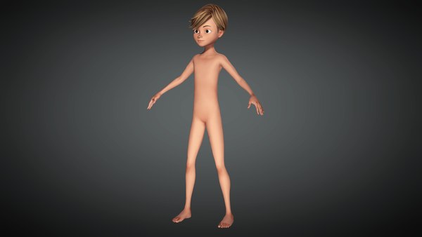 3D Cartoon male character young Man 3 3D