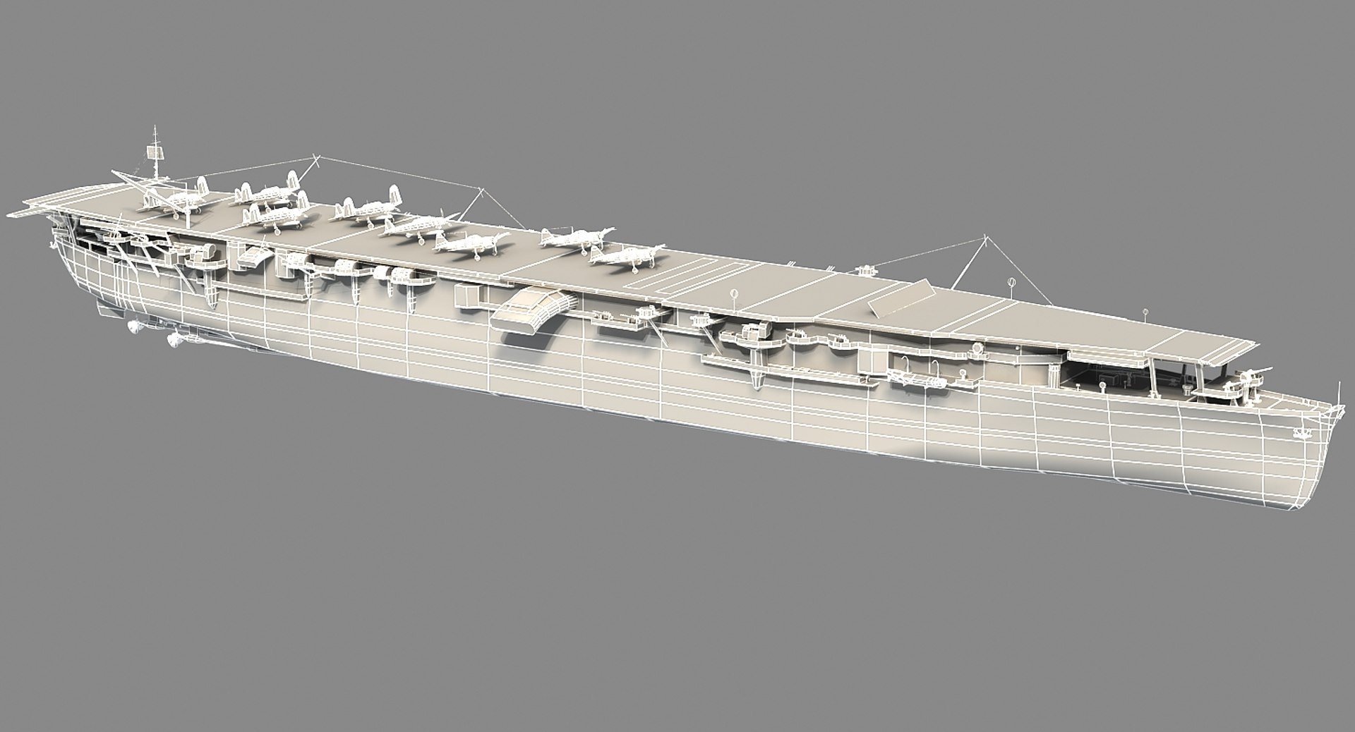 Japanese aircraft carrier zuiho 3D TurboSquid 1348239
