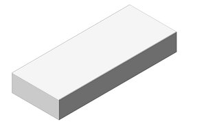 Concrete Block Step 100 40 15  Exterior Landscape Stair Element model