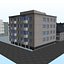 都市の建物ローポリ PP 02