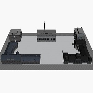 CITY BUILDING LOW POLY PP 02 3D model