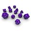 polyhedral dice set - 3d model