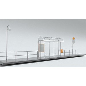 laos Bus Stop model