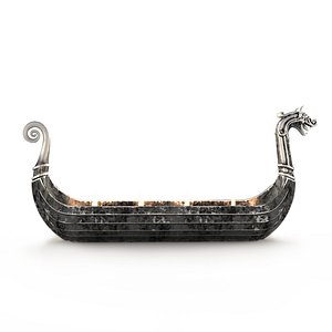 drakkar candlestick candle 3D