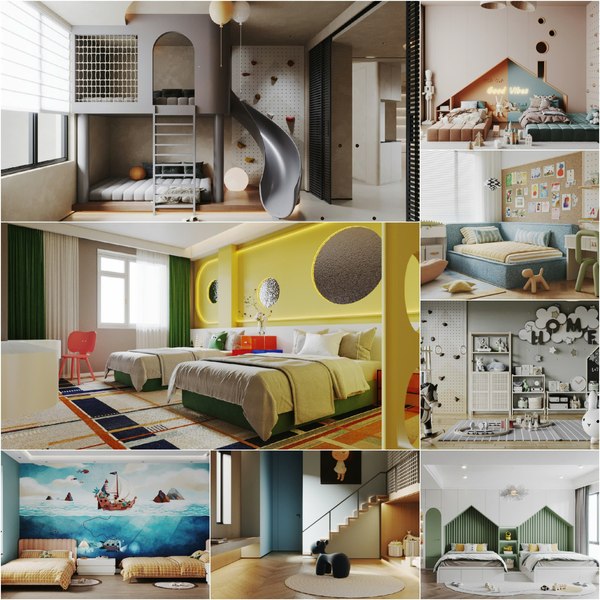 3D model Children room Collection 01 for 3DsMax