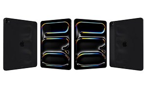 3D Apple iPad Pro 13 2024 Space Black model