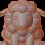 Cute Sheep Figure 3D Print Model