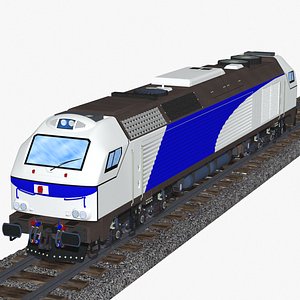stadler euro 4000 diesel-electric locomotive 3D model
